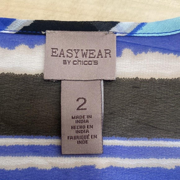 Easywear by Chico’s Womens Sheer Cover. Swimsuit coverup. Cardigan open front - Picture 10 of 12